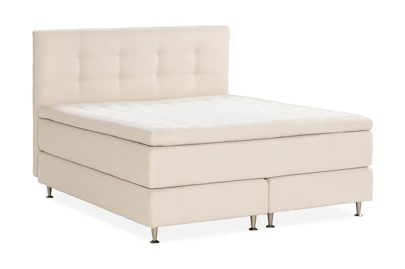Oslo Lyx Kontinentalsäng 160x200 cm - Ljusbeige - Möbler - Sovrum - Sängar - Kontinentalsängar