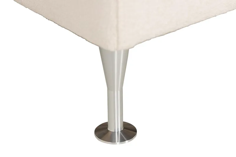 Oslo Lyx Sängpaket Boucle 160x200 Djuphäftad gavel - Ljusbeige - Möbler - Sovrum - Sängar - Kontinentalsängar