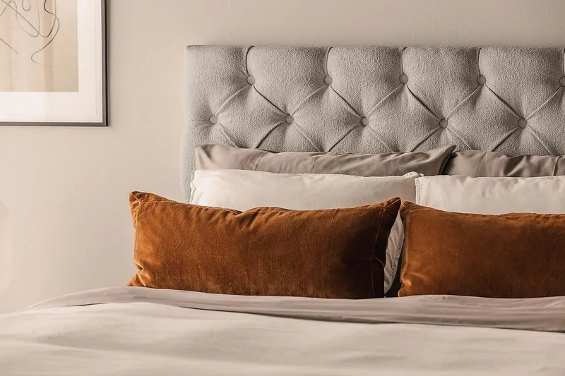 Oslo Lyx Sängpaket Kontinentalsäng 120x200 cm - Grå - Möbler - Sovrum - Sängar - Kontinentalsängar