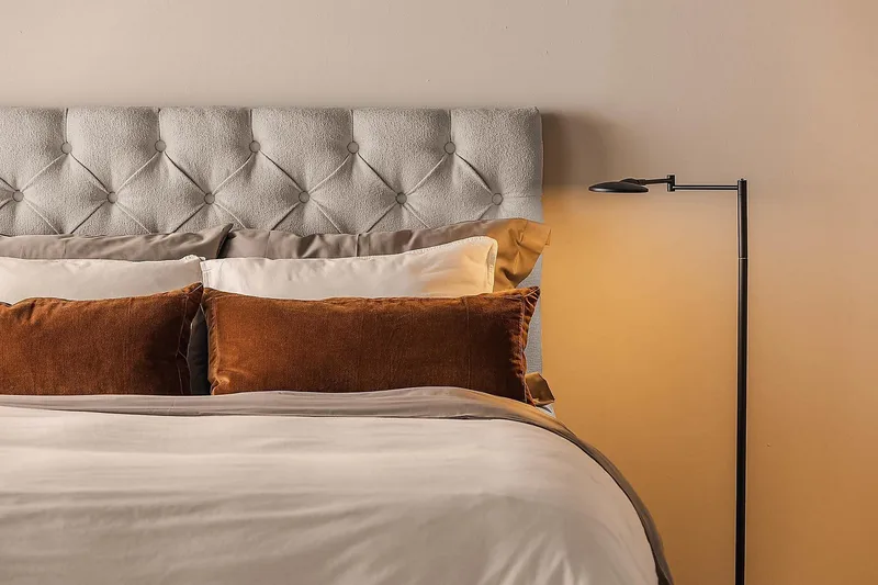 Oslo Lyx Sängpaket Kontinentalsäng 120x200 cm - Grå - Möbler - Sovrum - Sängar - Kontinentalsängar