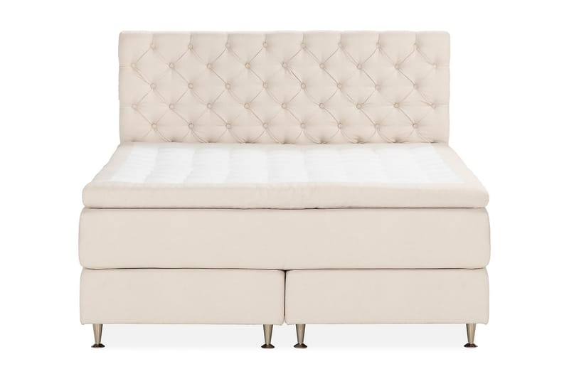 Oslo Lyx Sängpaket Kontinentalsäng 160x200 cm Ljusbeige
