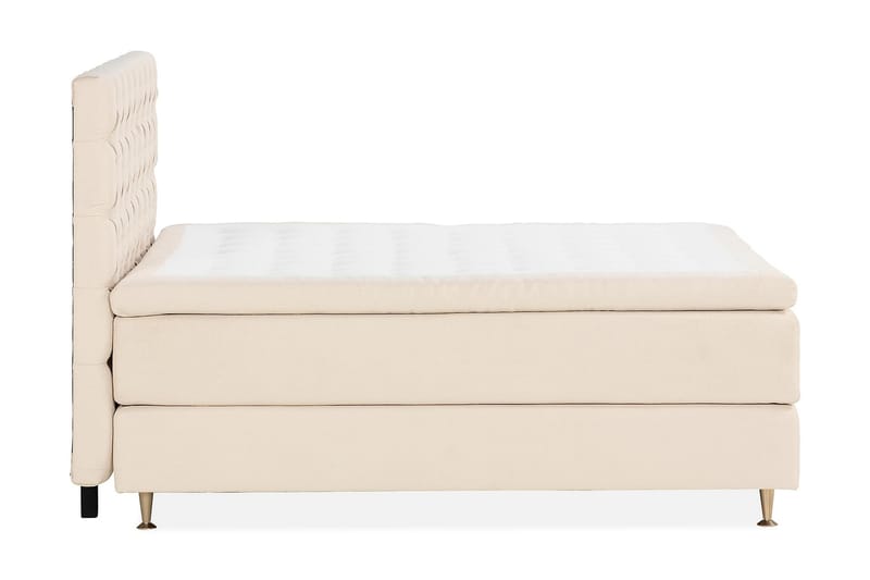 Oslo Lyx Sängpaket Kontinentalsäng 160x200 cm Ljusbeige - Möbler - Sovrum - Sängar - Kontinentalsängar
