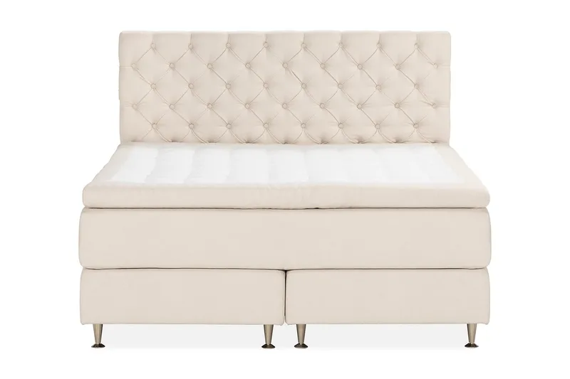 Oslo Lyx Sängpaket Kontinentalsäng 180x200 cm, Ljusbeige