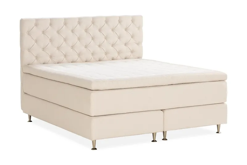 Oslo Lyx Sängpaket Kontinentalsäng 180x200 cm - Ljusbeige - Möbler - Sovrum - Sängar - Kontinentalsängar