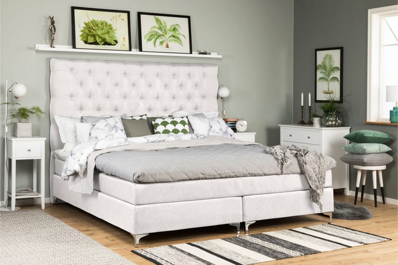 PEARL Premium Sängpaket 210 Medium/Medium Latex Beige - Möbler - Sovrum - Sängar - Komplett Sängpaket