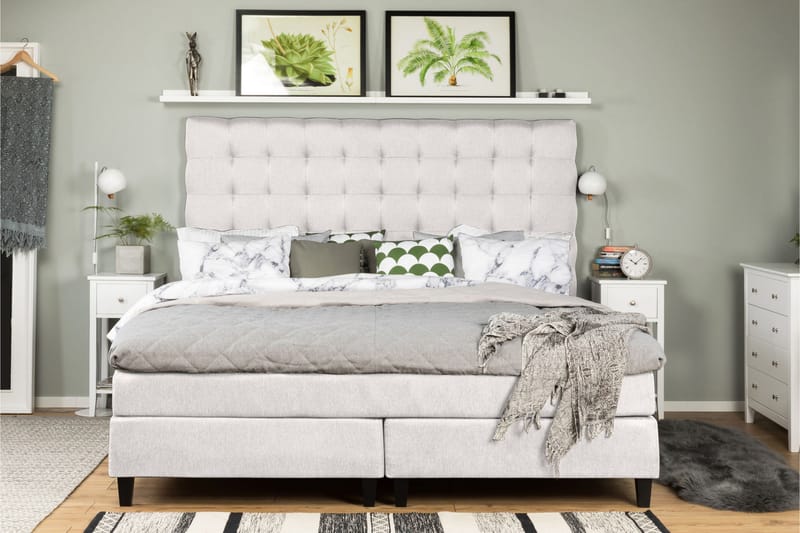 PEARL Premium Sängpaket 210 Fast/Fast Hypersoft Beige - Möbler - Sovrum - Sängar - Komplett Sängpaket