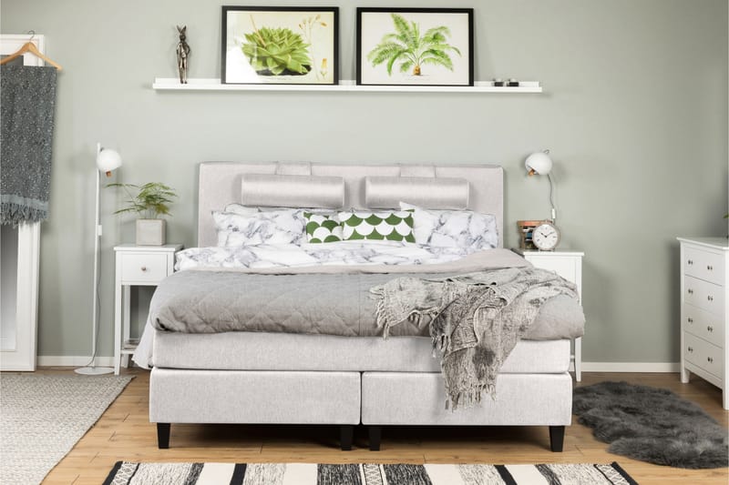 PEARL Premium Kontinentalsäng 160 F/F Elastiskt Skum Beige - Möbler - Sovrum - Sängar - Kontinentalsängar