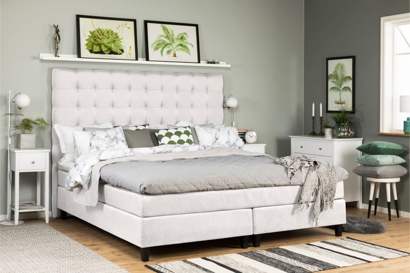 PEARL Premium Sängpaket 210 Fast/Fast Hypersoft Beige - Möbler - Sovrum - Sängar - Komplett Sängpaket