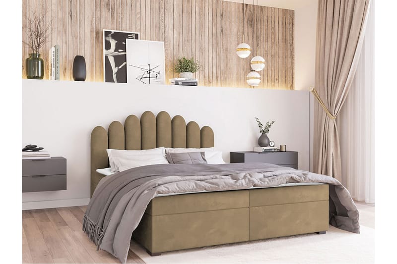 PEBMARSH Kontinentalsäng 180x200  cm Medium Brun - Möbler - Sovrum - Sängar - Kontinentalsängar