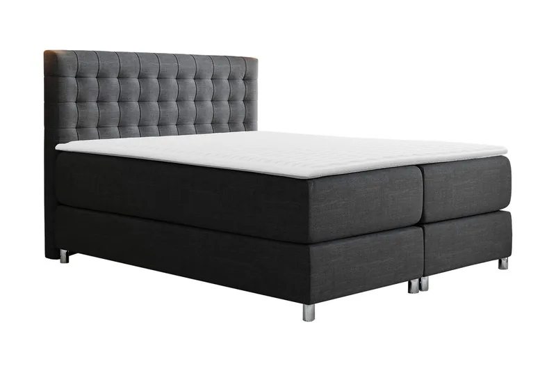 Plevoll Kontinentalsäng 160x200, Mörkgrå