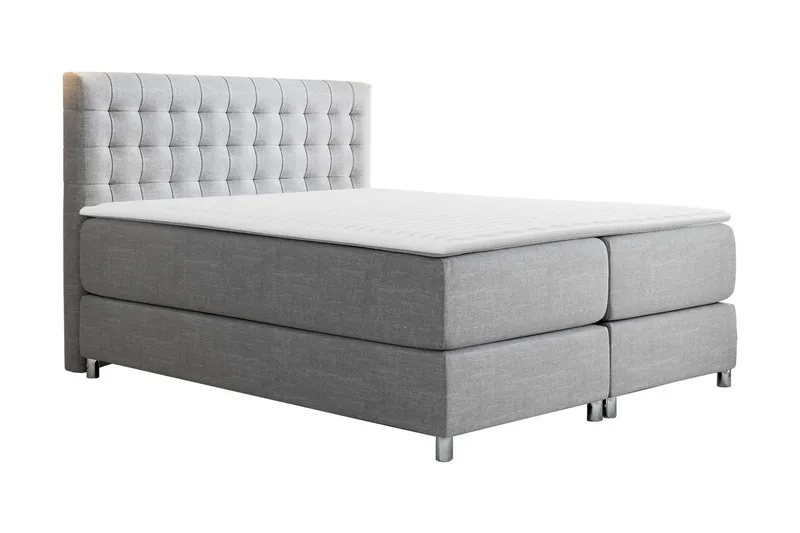 Plevoll Kontinentalsäng 180x200  Ljusgrå, Ljusgrå