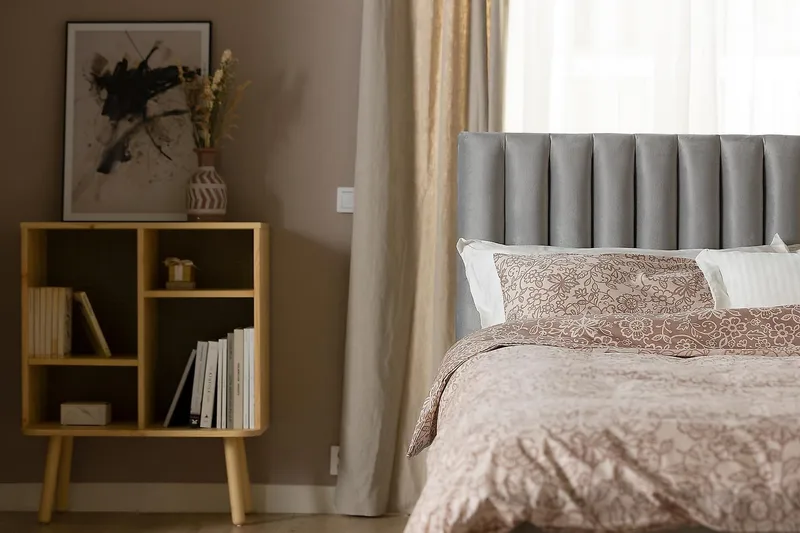 Princess Kontinentalsäng 120x200cm - Ljusgrå/Sammet - Möbler - Sovrum - Sängar - Kontinentalsängar