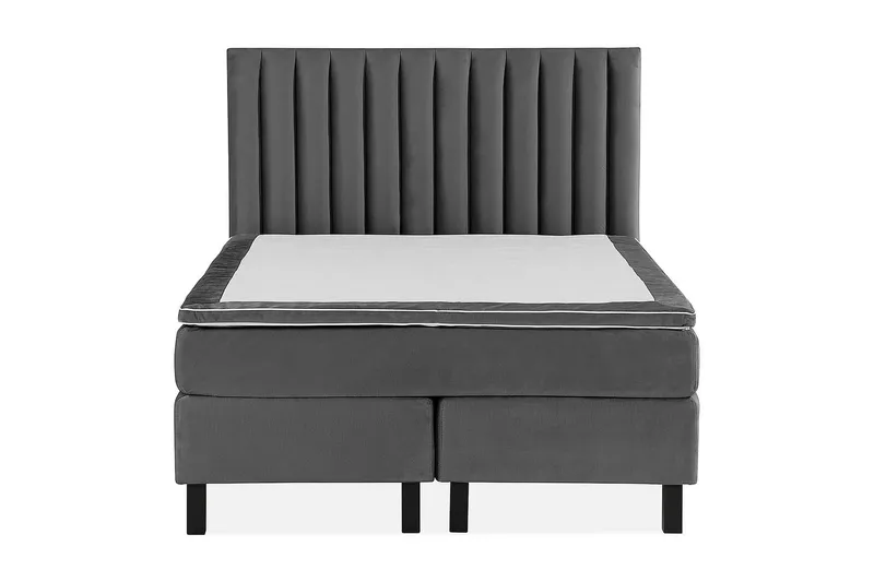 Princess Kontinentalsäng 140x200cm - Mörkgrå/Sammet - Möbler - Sovrum - Sängar - Kontinentalsängar