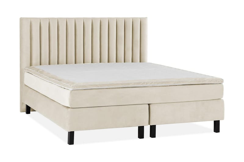 Princess Kontinentalsäng 160x200cm - Beige/Sammet - Möbler - Sovrum - Sängar - Kontinentalsängar