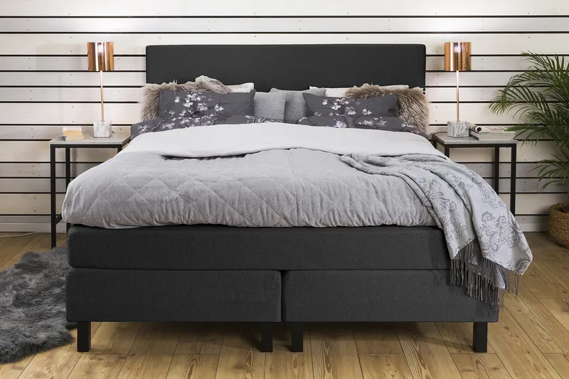 Princess Kontinentalsäng 160x200cm - Grå - Möbler - Sovrum - Sängar - Kontinentalsängar