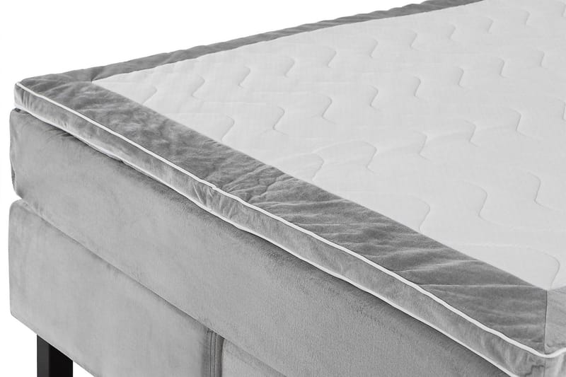 Princess Kontinentalsäng 160x200cm - Ljusgrå/Sammet - Möbler - Sovrum - Sängar - Kontinentalsängar