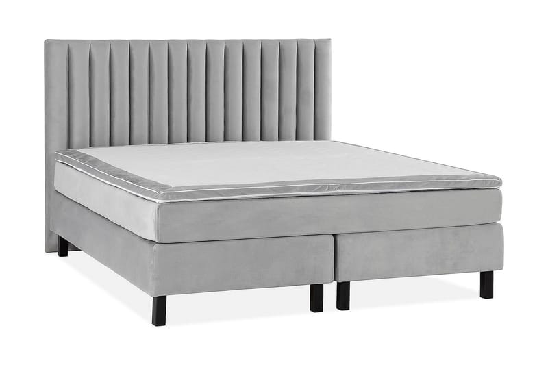 Princess Kontinentalsäng 160x200cm - Ljusgrå/Sammet - Möbler - Sovrum - Sängar - Kontinentalsängar