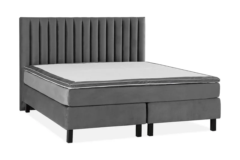 Princess Kontinentalsäng 160x200cm - Mörkgrå/Sammet - Möbler - Sovrum - Sängar - Kontinentalsängar