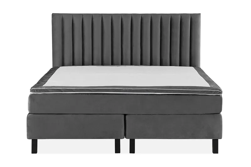 Princess Kontinentalsäng 160x200cm - Mörkgrå/Sammet - Möbler - Sovrum - Sängar - Kontinentalsängar