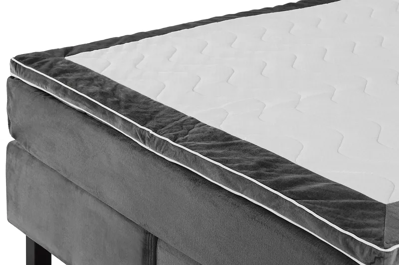 Princess Kontinentalsäng 160x200cm - Mörkgrå/Sammet - Möbler - Sovrum - Sängar - Kontinentalsängar