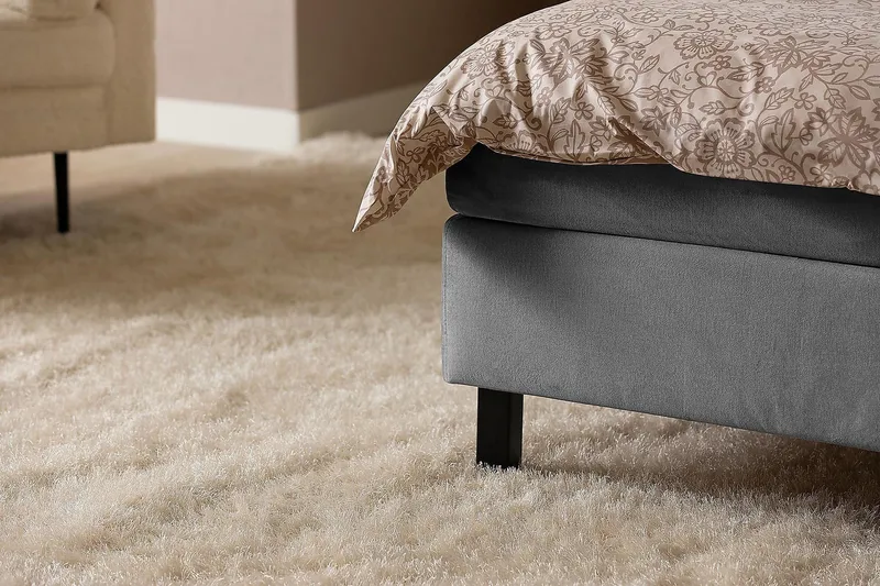 Princess Kontinentalsäng 160x200cm - Mörkgrå/Sammet - Möbler - Sovrum - Sängar - Kontinentalsängar