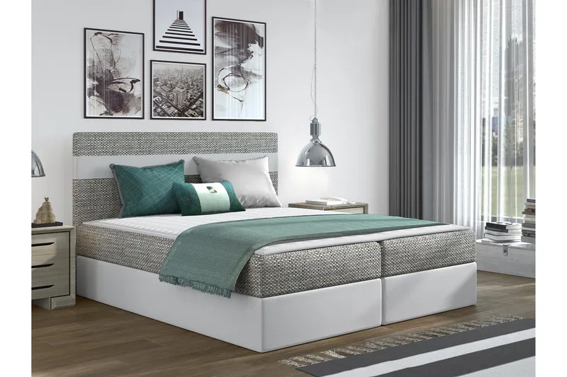 Puente Kontinentalsäng 180x200 cm  Vit - Vit - Möbler - Sovrum - Sängar - Kontinentalsängar