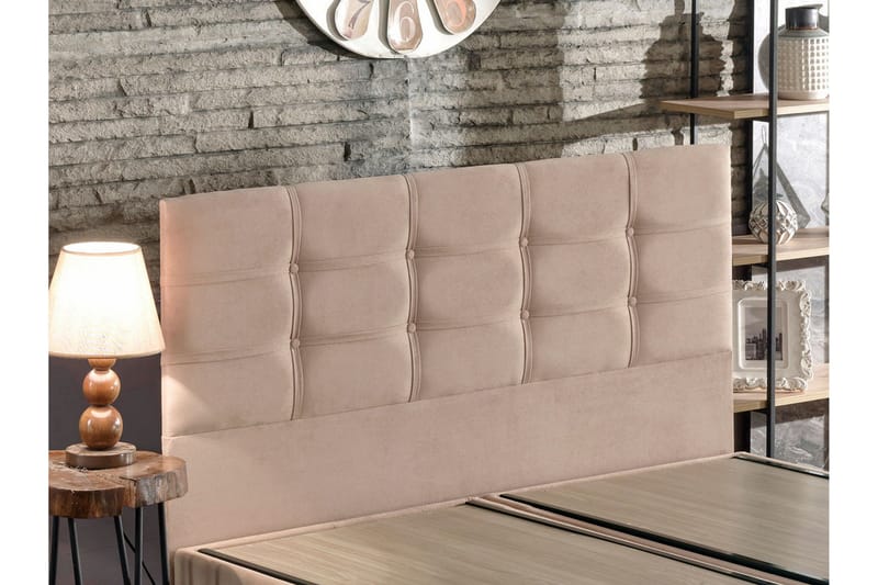 Reghum Kontinentalsäng 100x200 cm - Ljusbrun - Möbler - Sovrum - Sängar - Kontinentalsängar