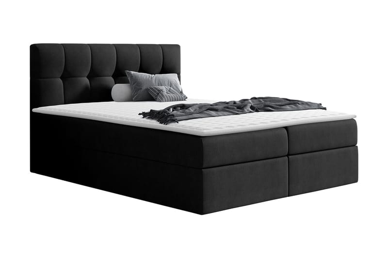 REPPEN Kontinentalsäng 200x200 Svart - Svart - Möbler - Sovrum - Sängar - Kontinentalsängar