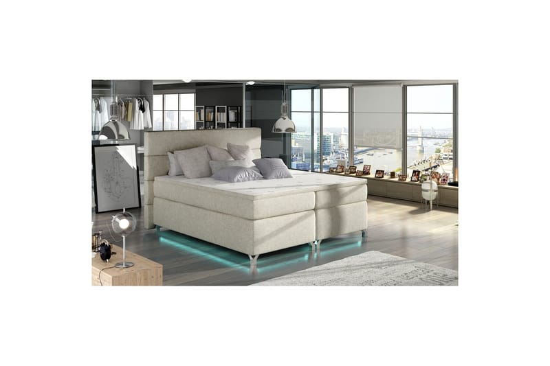Resårbotten Eltap Amadeo med LED, Dora 21, Beige, 160x200 cm