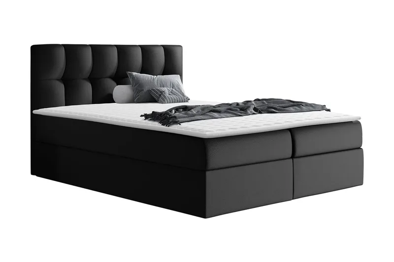Rico Kontinentalsäng 120x208cm LED-belysning - Svart - Möbler - Sovrum - Sängar - Kontinentalsängar