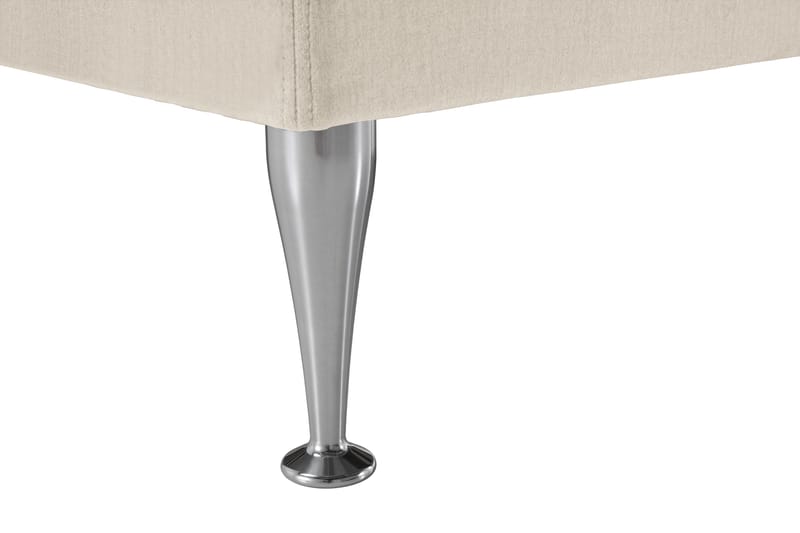 Royal Velvet Komplett Sängpaket 160x200 cm - Beige med höga silverben - Möbler - Sovrum - Sängar - Kontinentalsängar