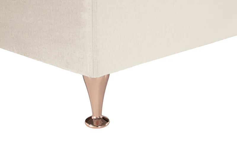 Royal Velvet Komplett Sängpaket 160x200 cm - Beige med låga rosében - Möbler - Sovrum - Sängar - Kontinentalsängar