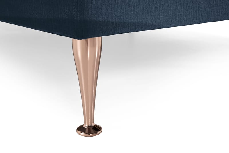 Royal Velvet Komplett Sängpaket 160x200 cm - Mörkblå med Höga Rosében - Möbler - Sovrum - Sängar - Kontinentalsängar