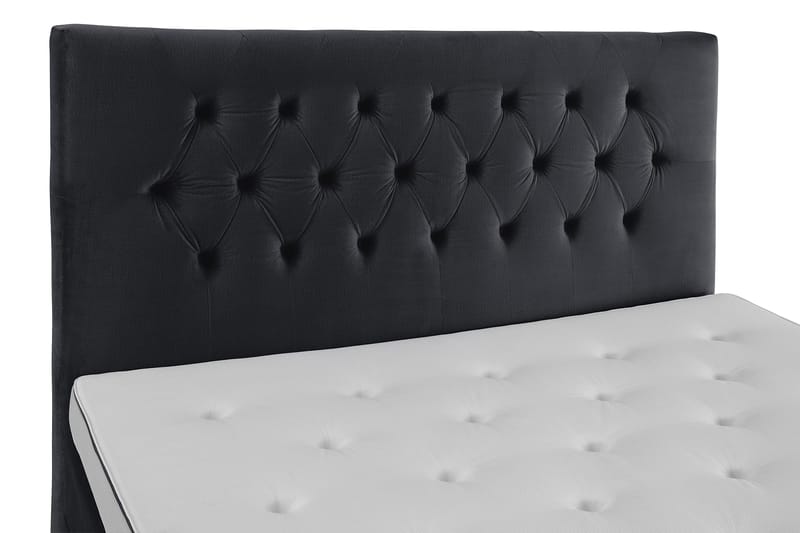 Royal Velvet Komplett Sängpaket 180x200 cm - Svart med Låga Guldben - Möbler - Sovrum - Sängar - Kontinentalsängar