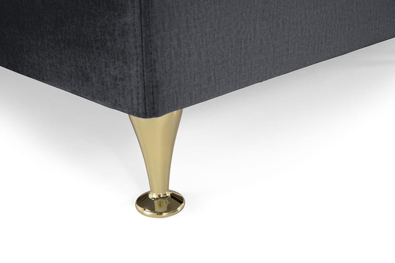 Royal Velvet Komplett Sängpaket 180x200 cm - Svart med Låga Guldben - Möbler - Sovrum - Sängar - Kontinentalsängar