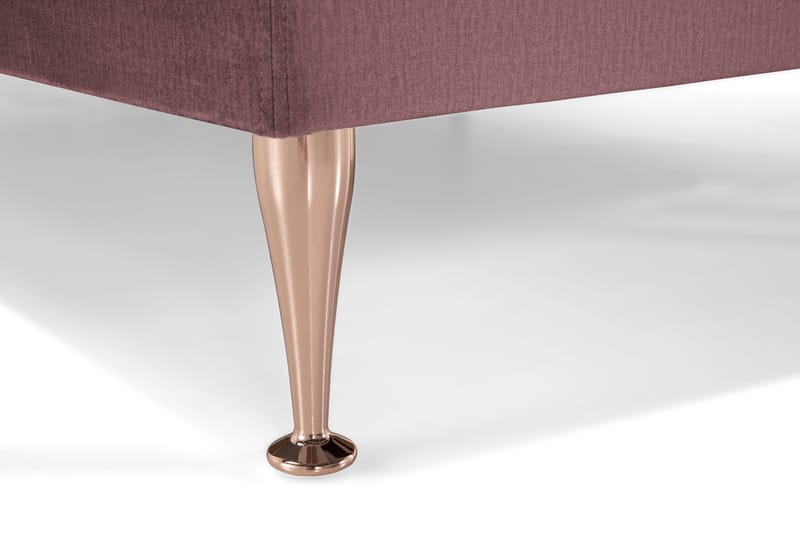 Royal Velvet Komplett Sängpaket 210x210 cm - Rosa med Höga Rosében - Möbler - Sovrum - Sängar - Kontinentalsängar