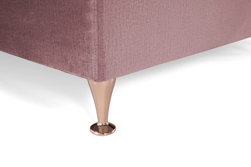 Royal Velvet Komplett Sängpaket 210x210 cm - Rosa med Låga Rosében - Möbler - Sovrum - Sängar - Kontinentalsängar