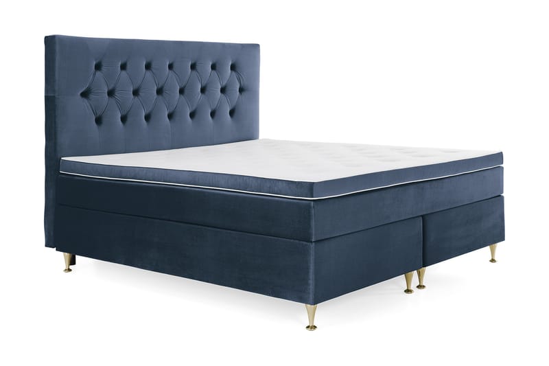 Royal Velvet Kontinentalsäng 160x200 cm - Mörkblå - Möbler - Sovrum - Sängar - Kontinentalsängar
