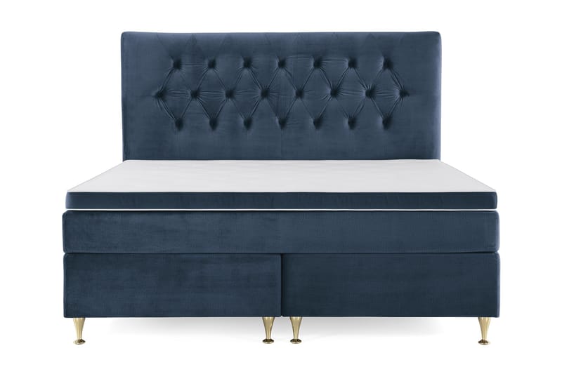 Royal Velvet Kontinentalsäng 160x200 cm - Mörkblå - Möbler - Sovrum - Sängar - Kontinentalsängar