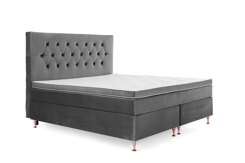 Royal Velvet Kontinentalsäng 160x200 cm - Mörkgrå - Möbler - Sovrum - Sängar - Kontinentalsängar