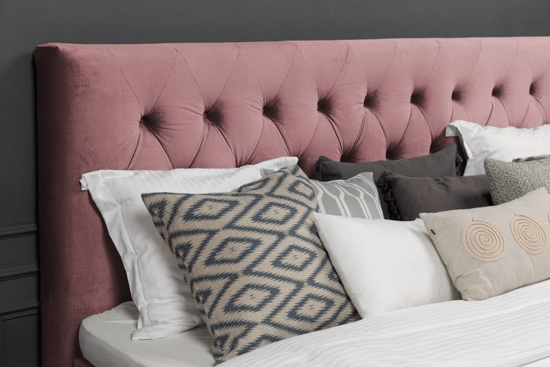 Royal Velvet Kontinentalsäng 160x200 cm - Rosa - Möbler - Sovrum - Sängar - Kontinentalsängar
