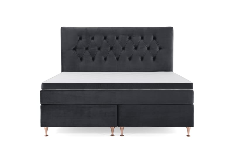 Royal Velvet Kontinentalsäng 160x200 cm - Svart - Möbler - Sovrum - Sängar - Kontinentalsängar