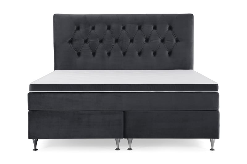 Royal Velvet Kontinentalsäng 160x200 cm, Svart