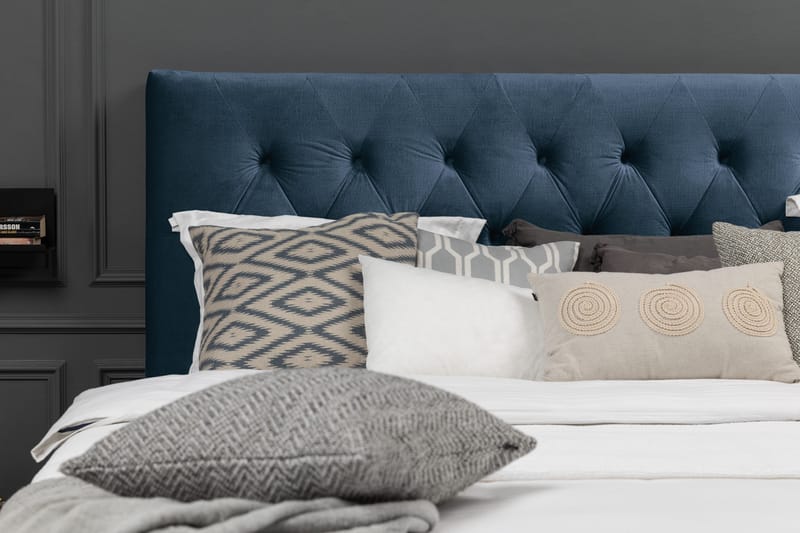 Royal Velvet Kontinentalsäng 210x210 cm - Mörkblå - Möbler - Sovrum - Sängar - Kontinentalsängar