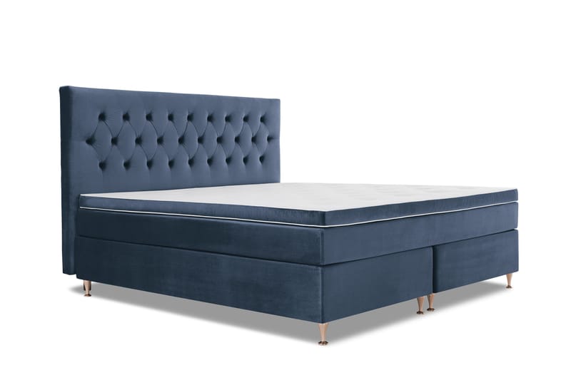 Royal Velvet Kontinentalsäng 210x210 cm - Mörkblå - Möbler - Sovrum - Sängar - Kontinentalsängar