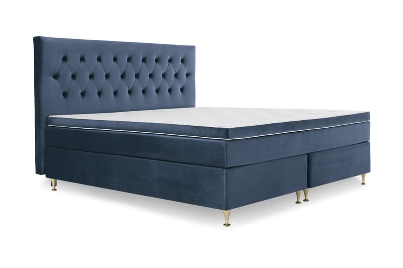 Royal Velvet Kontinentalsäng 210x210 cm - Mörkblå - Möbler - Sovrum - Sängar - Kontinentalsängar