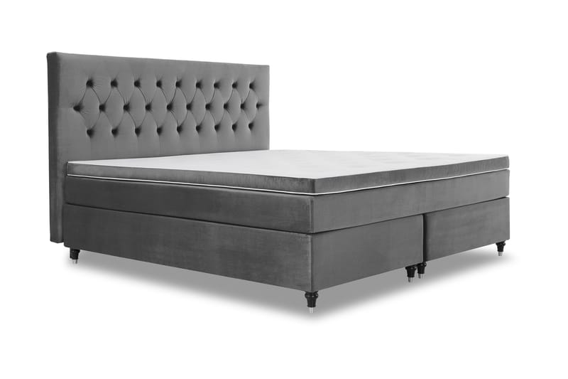 Royal Velvet Kontinentalsäng 210x210 cm - Mörkgrå - Möbler - Sovrum - Sängar - Kontinentalsängar