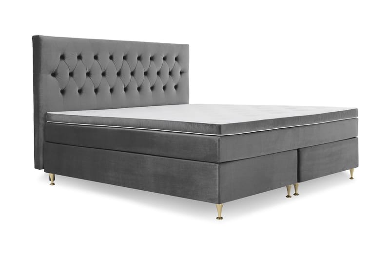 Royal Velvet Kontinentalsäng 210x210 cm - Mörkgrå - Möbler - Sovrum - Sängar - Kontinentalsängar
