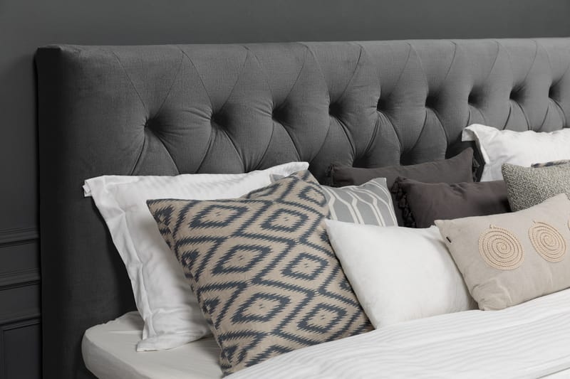 Royal Velvet Kontinentalsäng 210x210 cm - Mörkgrå - Möbler - Sovrum - Sängar - Kontinentalsängar