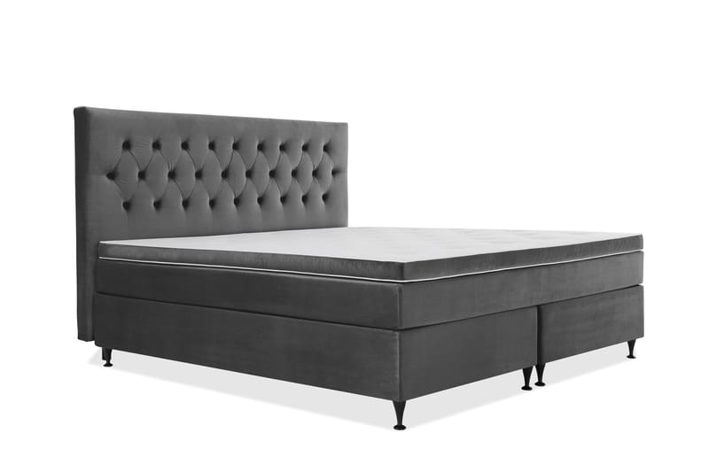 Royal Velvet Kontinentalsäng 210x210 cm - Mörkgrå - Möbler - Sovrum - Sängar - Kontinentalsängar